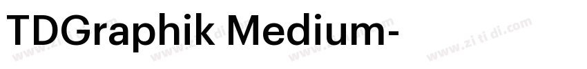 TDGraphik Medium字体转换